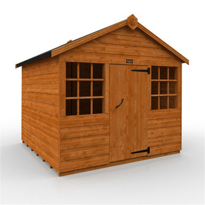 6ft x 6ft (1750mm x 1750mm) Horsforth Shiplap Wendy House With 2 Windows (12mm Tongue and Groove Floor and Roof)