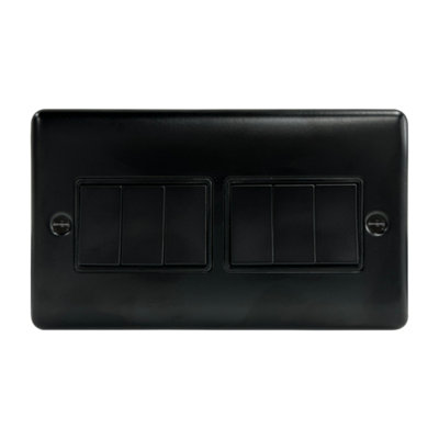 6G 2Way 10AX Switch Matt Black