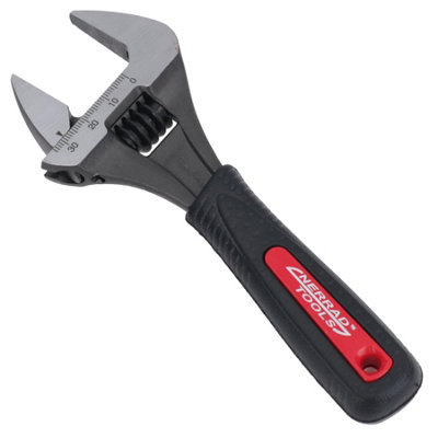 6in Extra Slim Jaw Stubby Adjustable Spanner Wrench 0 - 34mm Ergonomic Grip