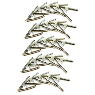 6in Metal Market Stall Clips Clamps Grips Holder Clasp 25 Pack