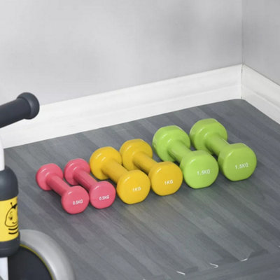 6kg Dumbbell Fitness Weights Set for Men and Women, Home Gym Workout