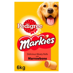 6kg Pedigree Markies Dog Treats Marrowbone Dog Biscuits (12x500g)