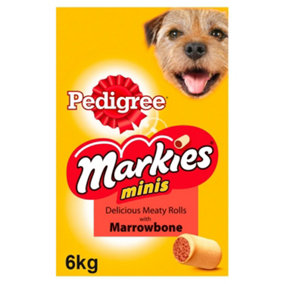 6kg Pedigree Mini Markies Dog Treats Marrowbone Dog Biscuits (12x500g)