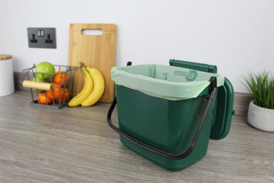 6L All-Green Compostable Kitchen Caddy Liners (Small) - 8 Rolls