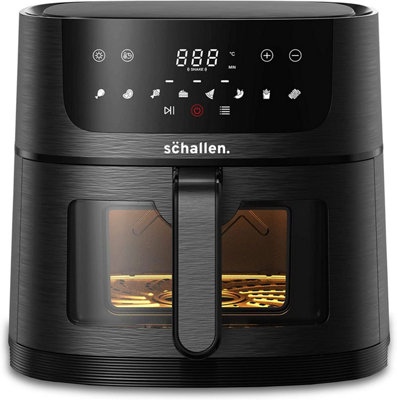 6L Digital Air Fryer Healthy Eating Low Fat Large Fast Cooking Machine with Touch Screen & Adjustable Temperature