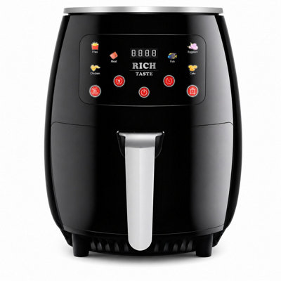 6L Digital Air Fryer  Rapid Air Technology, Adjustable Temperature & Timer And non stick basket