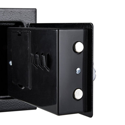 6L Mini Safe with Mechanical Lock, Home Office Security Vibes, Keys Included