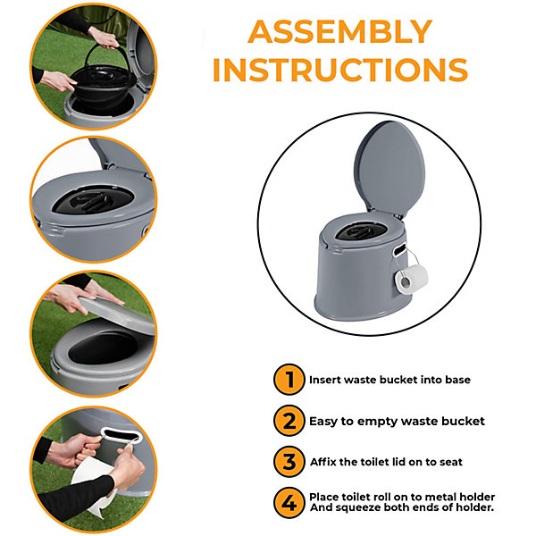 Portable Camping Toilet with Pop-Up Privacy Tent, 12-inch Toilet Seat, Outdoor Portable Folding Portable Camping Toilet with Pop-Up Privacy Tent, 12-inch Toilet Seat, Outdoor Portable Folding