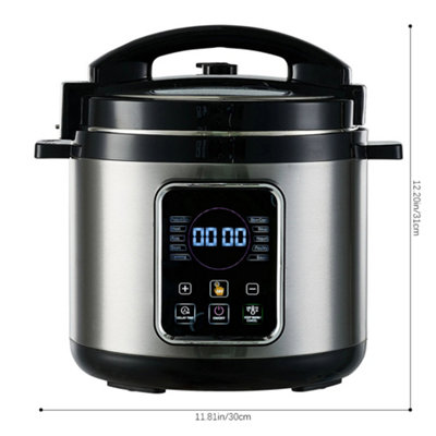 6L Smart Rice Cooker, Multifunctional Electric Pressure Cooker with Non ...