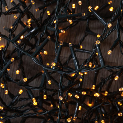 6m 240 LED TreeBrights Christmas String Lights with Timer in Vintage Gold
