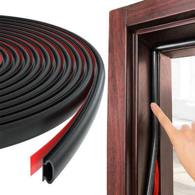 8M Universal V-Shape Rubber Window Seal Strip – Reduce Wind Noise For Cars, SUVs, Pickups