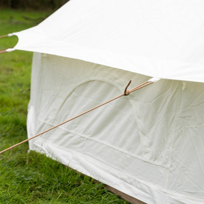 6M Polycotton Bell Tent with Zipped PVC Groundsheet