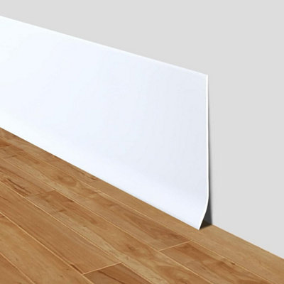 6m Self Adhesive PVC Flexible Skirting Board Floor Trim Strips UK