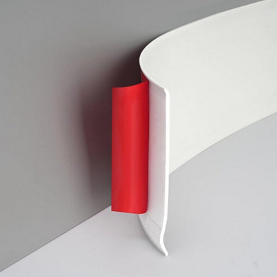 6m Self Adhesive PVC Flexible Skirting Board Floor Trim Strips UK