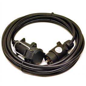 6m Trailer Light Extension Lead / Cable for Lighting Boards, Caravans Wire TR081