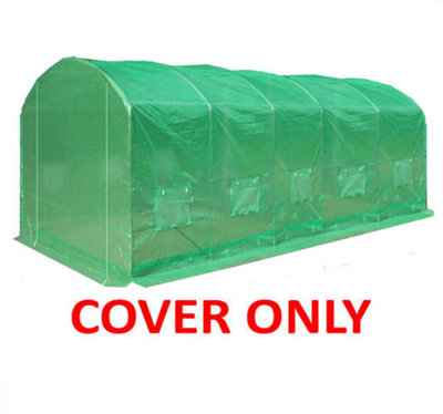 6m x 3.5m (20' x 11.5' approx) Pro Max Green Polytunnel Replacement Cover