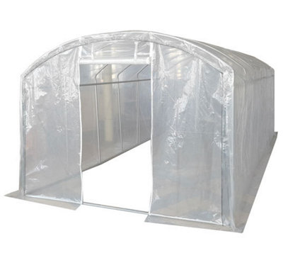 6m x 3m (20' x 10' approx) Extreme Clear Polythene Poly Tunnel