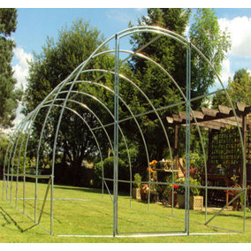 6m x 3m (20' x 10' approx) Pro+ Poly Tunnel Frame Only
