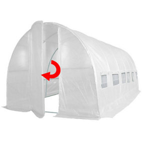 6m x 3m (20' x 10' approx) Pro+ White Poly Tunnel