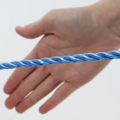 6mm Blue Polypropylene Rope 500M Drum - Ideal for Cable Pulling - 5