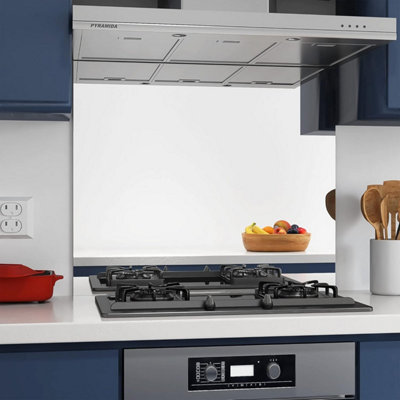 6mm Clear Tempered Glass Mirror Splashback for Kitchen, Toughened Glass Mirror Heat Resistant Splashbacks for Cookers (60X70)