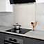 6mm Cornforth White Painted Toughened Glass Kitchen Splashback
