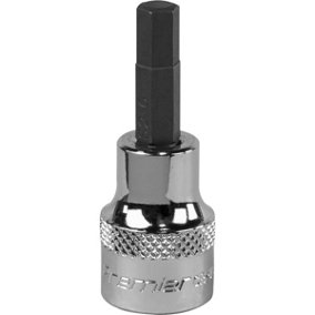 6mm Forged Hex Socket Bit - 3/8" Square Drive - Chrome Vanadium Wrench Socket