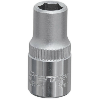 6mm Forged Steel Drive Socket - 1/4" Square Drive - Chrome Vanadium Socket