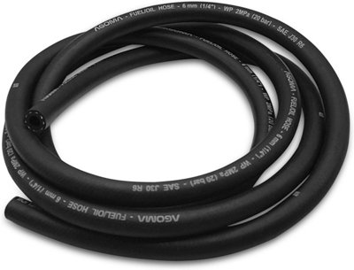 6mm Fuel Hose Reinforced Rubber Hose - Oil-Resistant Flexible Pipe for Engine Fuels Industrial Use  2m Reinforced Rubber Pipe Hose