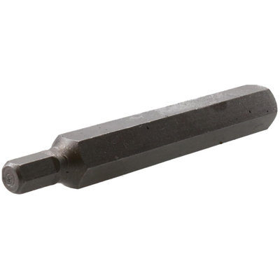 6mm Hex Allen Key Bit 75mm Length 10mm Shank Chrome Vanadium Hardened Tip