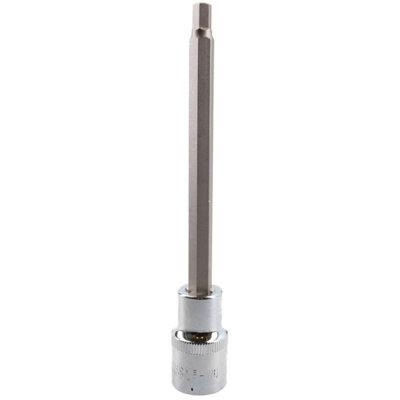 6mm Hex Allen Key Long Bit Internal Socket Metric 1/2" Drive 140mm Length Cr-V