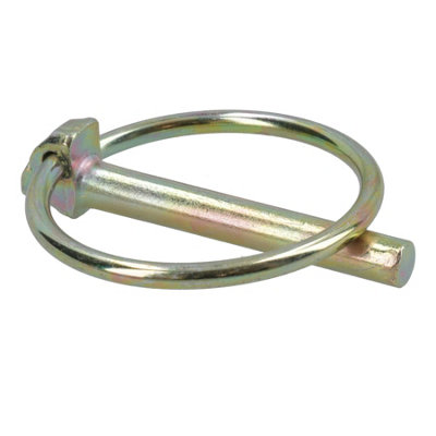 Towing Mowing Equipment Pins Trailer Pin 6PCS Heavy Duty PTO And Hitch Lynch Pins, Clip And Cast Iron Pull Ring Positioning Pin For Trucks Tractors Hand Carts Towing Mowing Lawn Hardware Pins