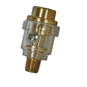 6mm Mini In Line Oiler For Small Tools 55mm Length BSP Male & Female Brass