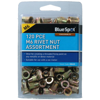 6mm Steel Nut Serts Inserts Rivet Nut Threaded Inserts Blindnut Rivnut Fastener