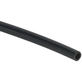 6mm x 100m LLDPE Flexible Tubing - BLACK Water & Gas Hose Pipe - EASY CUT Reel