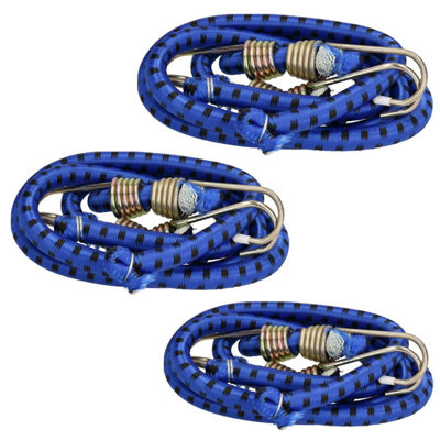 6pc 30" / 760mm Heavy Duty Bungee Cord Strap Tie Down Holder Metal Hooks Price Comparisons | Compare The Build