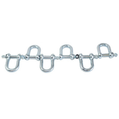 6pc 8mm D-Shackle Towing U Loop Chandelry Bow Shackle Hoop Eyelet
