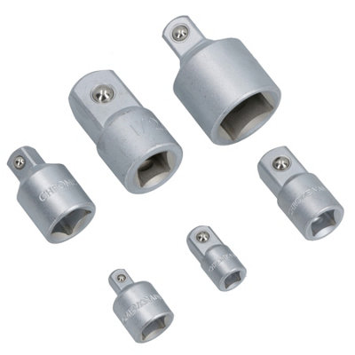 6pc Adapter Step Up Down Socket Adaptor Ratchets Sockets