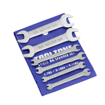 6pc BA Spanner Set Precision Open Ended Wrench