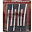 6PC BBQ Skewers Set Wooden Handle Barbecue Kebab Sticks Food Grill Tool