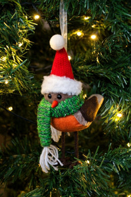 6pc Fabric Hanging Christmas Tree Decoration