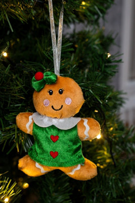 6pc Fabric Hanging Christmas Tree Decoration