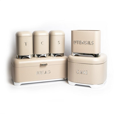 6pc Gift-Boxed Iced Latte Storage Set with Tea, Coffee Sugar
