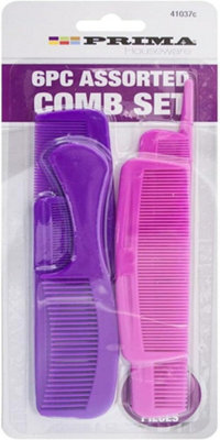 6PC Hair Comb Set Styling Brush Salon Care Stylist Beauty Barber Cut Quality New Price Comparisons | Compare The Build