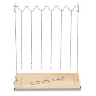 6pc Hanging Skewers with Stand