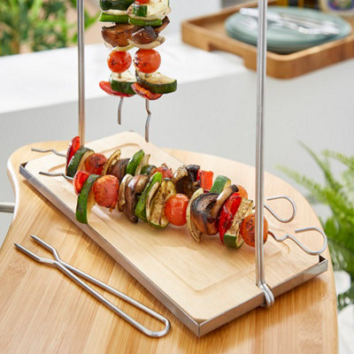 6pc Hanging Skewers with Stand - 4