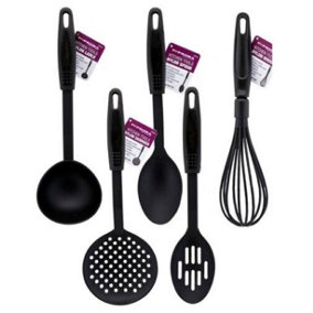 6pc Kitchen Utensils Nylon Cooking Non Stick Set Spoon Turner Gadget Spatula