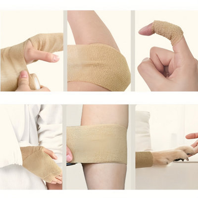 6PC Non-Woven Fabric Elastic Self-Adhesive Bandage - 5