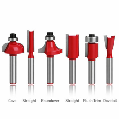 6Pc Router Bit Set in Double Blister Laminator Timber Kitchen Wood ...