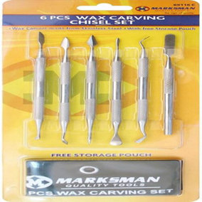 6Pc Wax Carving Chisel Set Clay Soap Jewellery & Pouch Polymer Modelling Hobby